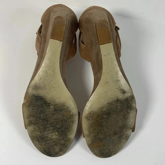 Nine West Ventana Ankle Strap Sand Demi Wedge Sandals Women's Size 6 - Picture 8 of 8
